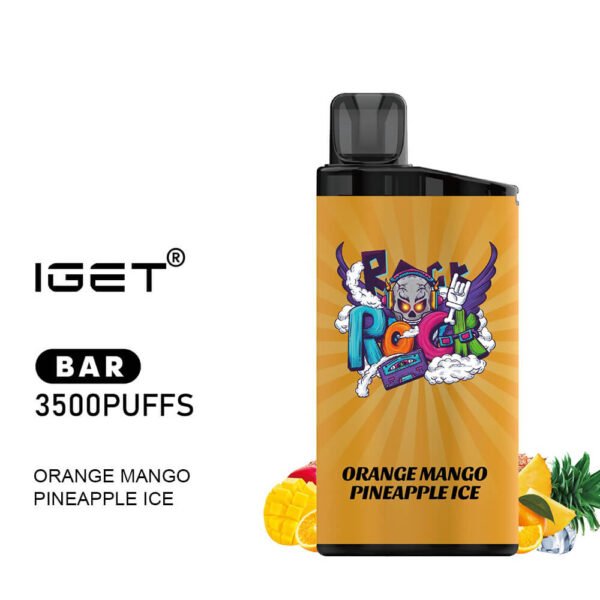 iGET BAR VAPE 3500 PUFF – ORANGE MANGO PINEAPPLE ICE
